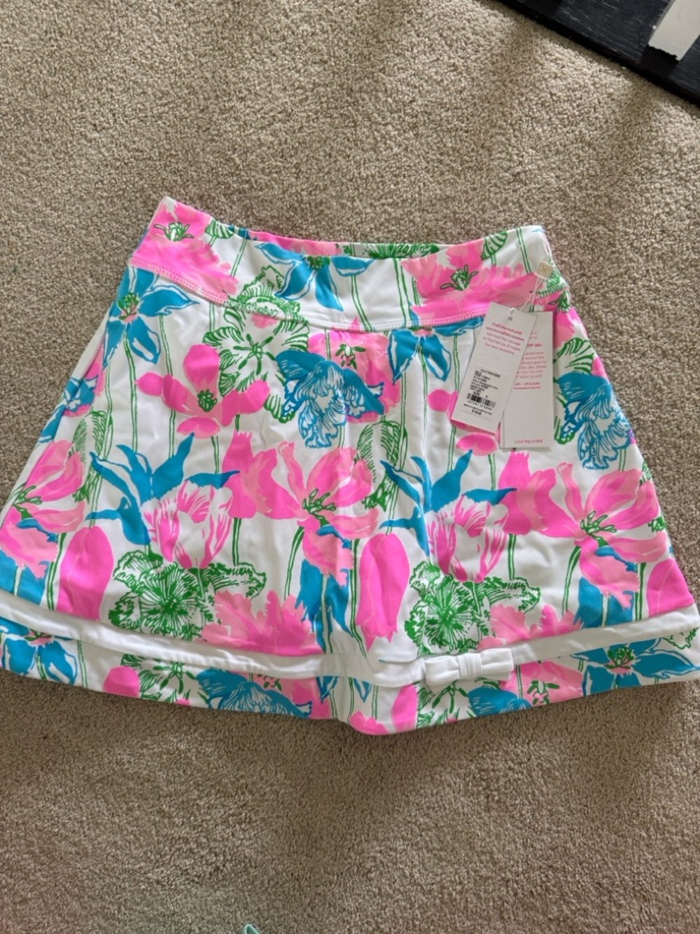 IN STORE! Lilly Pulitzer Marilla High Ride Skort in Resort White: Viney Liney!